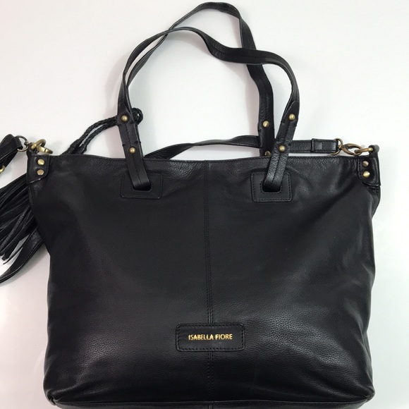 Isabella Fiori leather gypsy tote, 14x19”, NWT - Picture 2 of 7